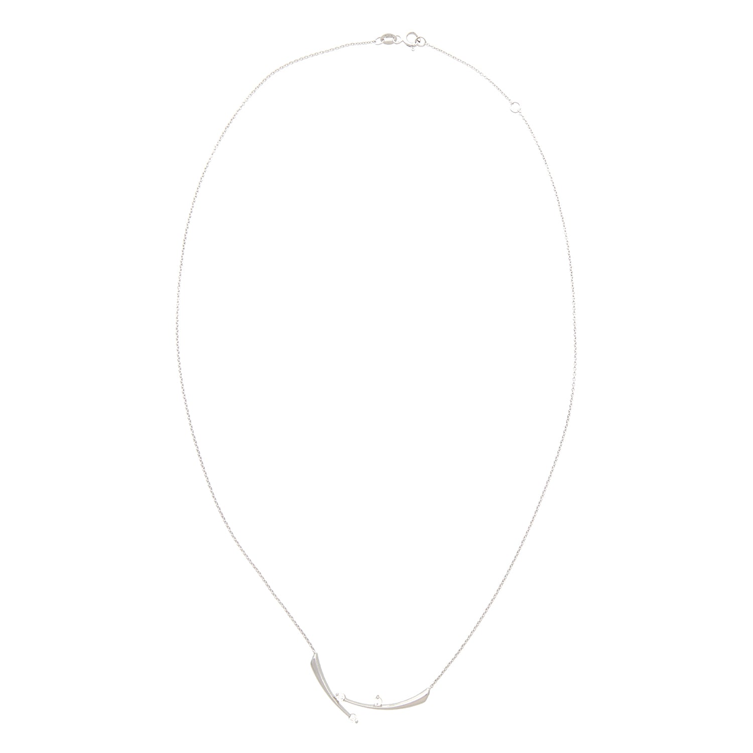 WHITE GOLD NECKLACE WITH DIAMOND
