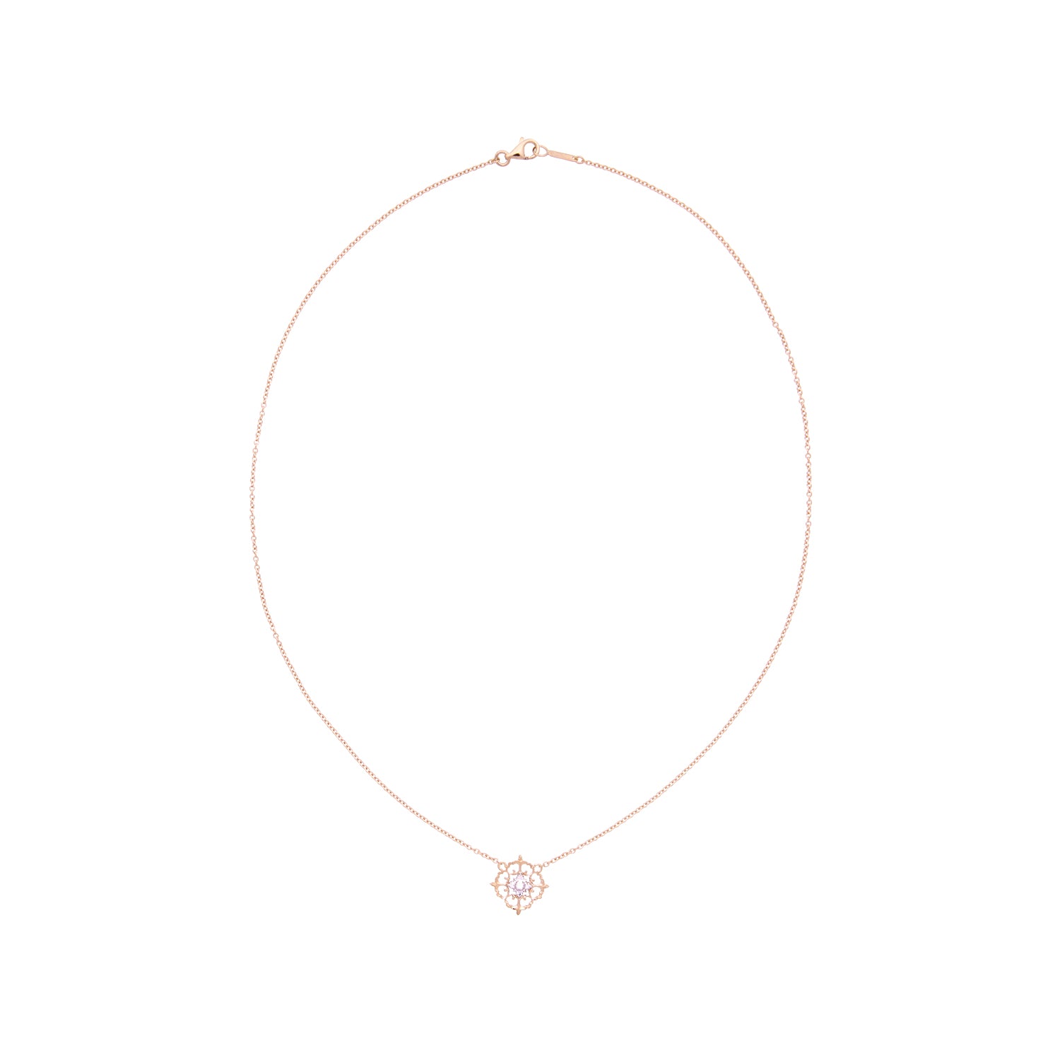 Halskette aus 18 Karat Gelbgold mit Diamant