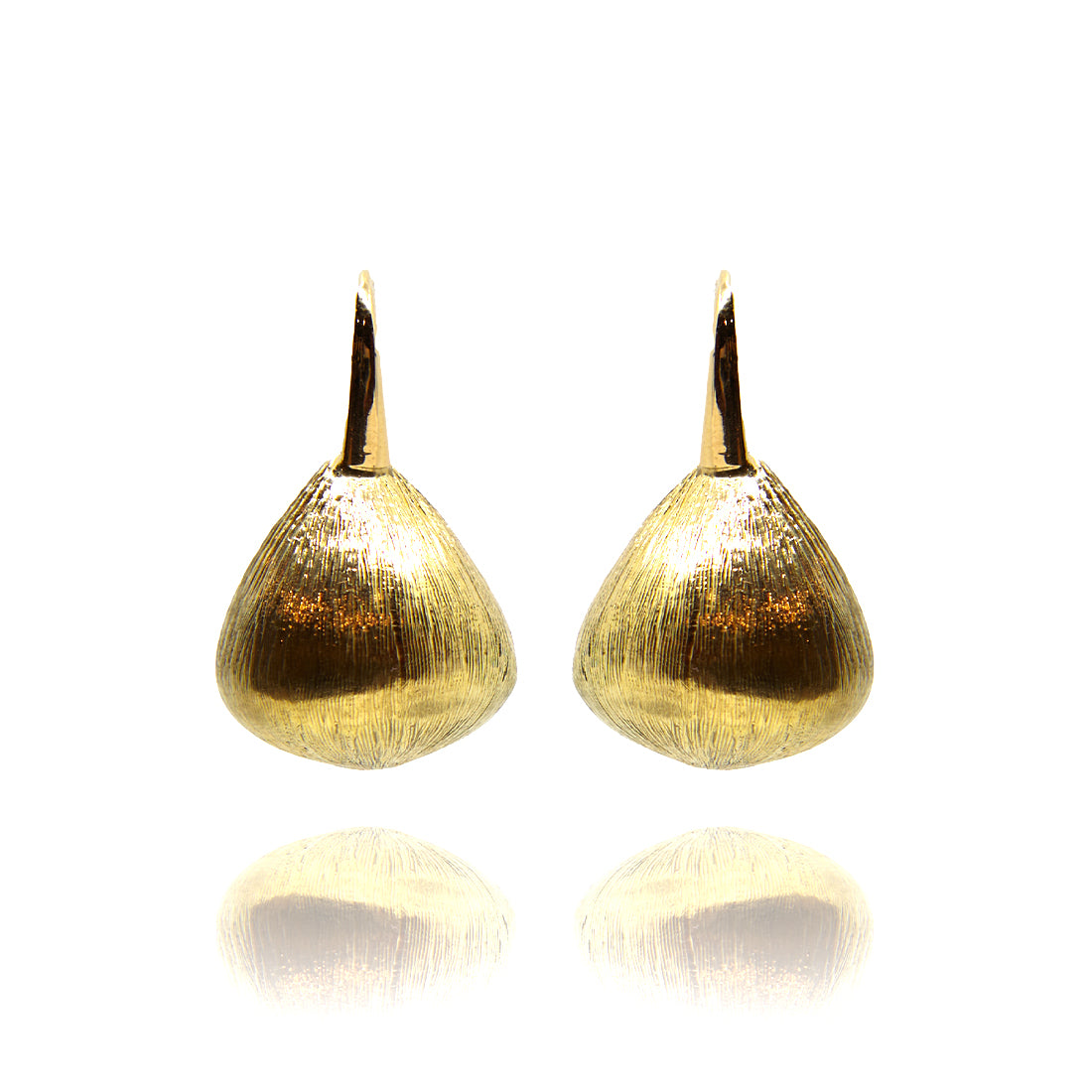 Yellow gold earrings 