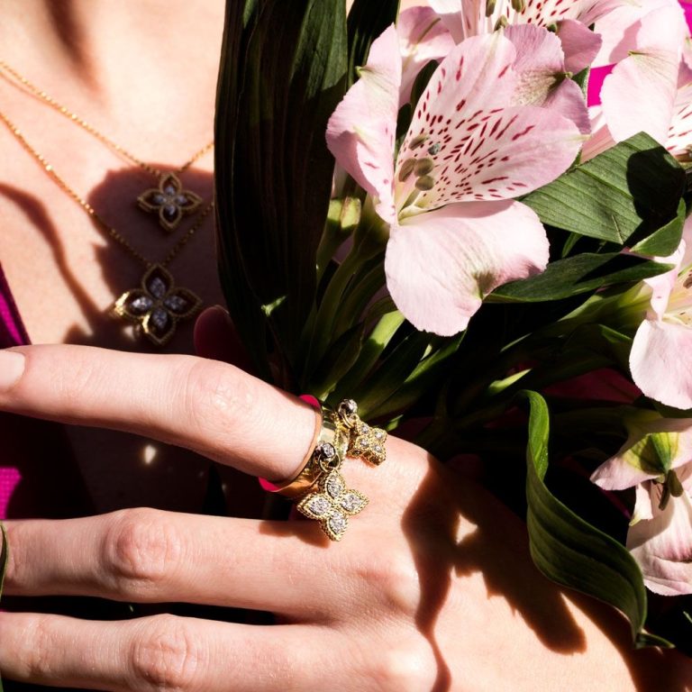 Geelgouden ring met diamant ''Princess''