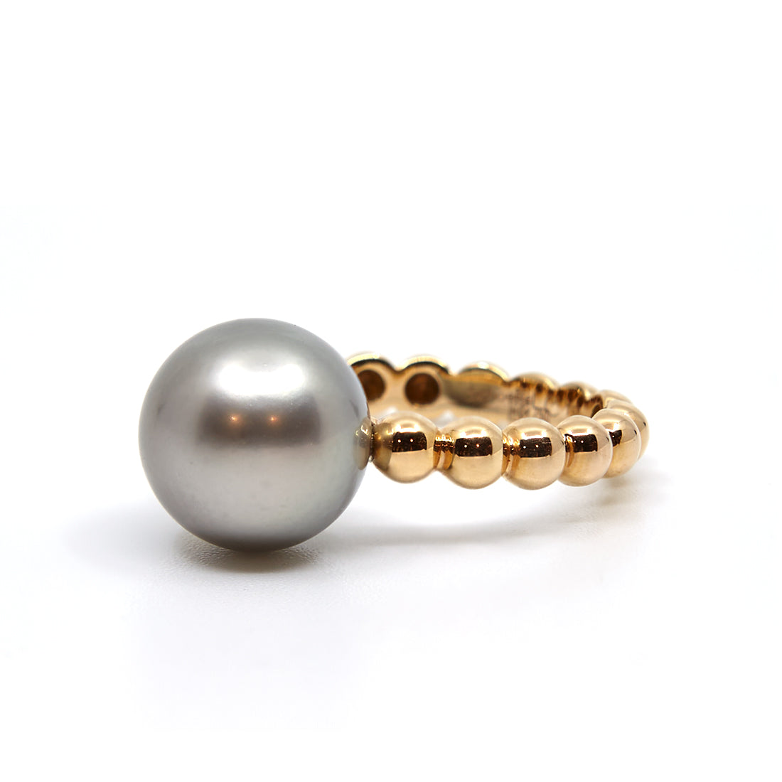 Rose gold ring with tahiti pearl 